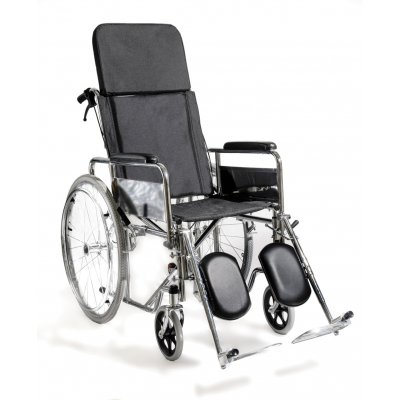 Αμαξίδιο αναπηρικό, πτυσσόμενο, με σκελετό αλουμινίου. Διατίθεται με αποσπώμενους (quick release) φουσκωτούς τροχούς, αποσπώμενους βραχίονες και ανυψούμενα υποπόδια. Φέρει δυνατότητα ρύθμισης της κλίσης της πλάτης του καθίσματος.